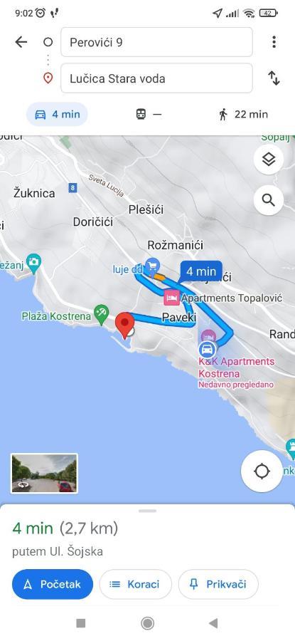 K&K Apartman Kostrena Kültér fotó